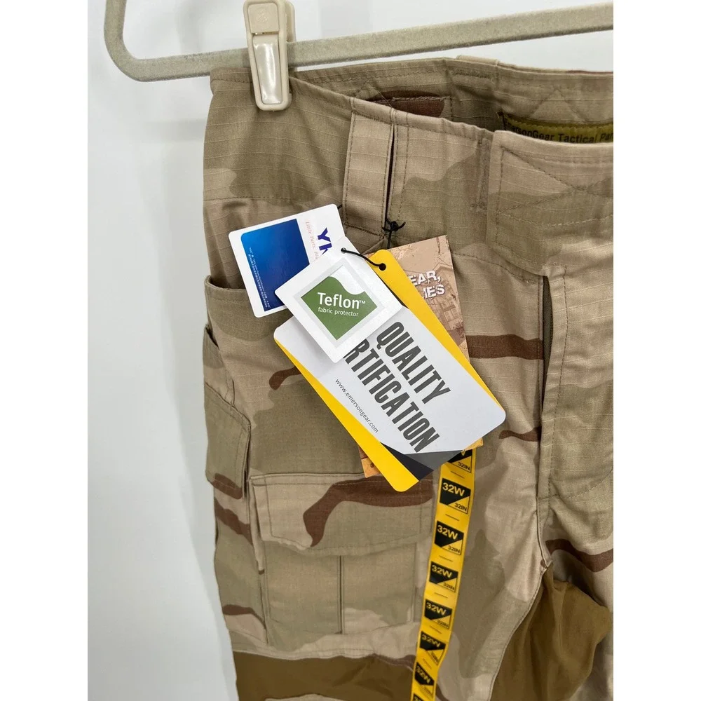 EmersonGear G3 Tactical Combat Pants NWT DCU Desert Camo 32W 32L Knee Pad